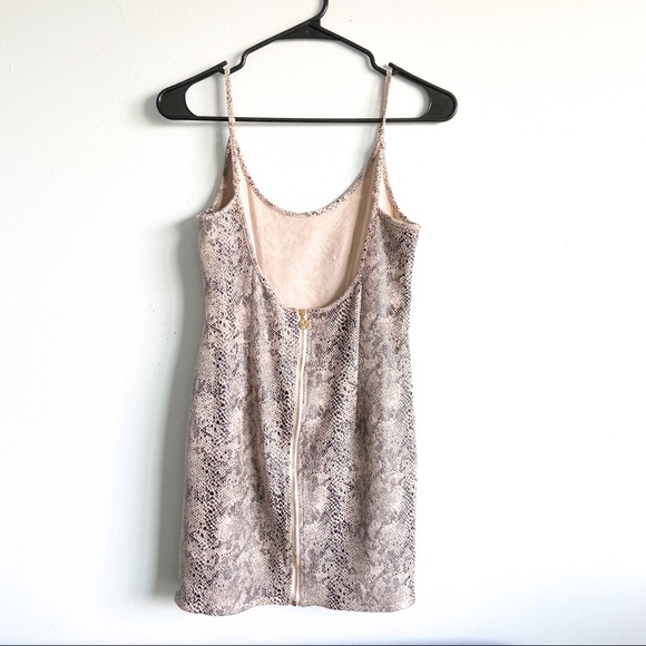 BNWOT MESHKI FAUX SNAKESKIN MINI DRESS - Picture 2 of 3